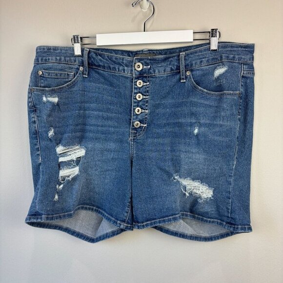 Torrid Vintage Stretch Mid-Rise Short 18 - Picture 1 of 8